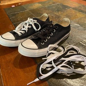 Black low top Converse